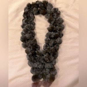 Mink Pom Pom balls wrap